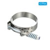 Unique Bargains 304 Stainless Steel T-Bolt Connecting Hose Clamps 2 Pcs - 3 of 4