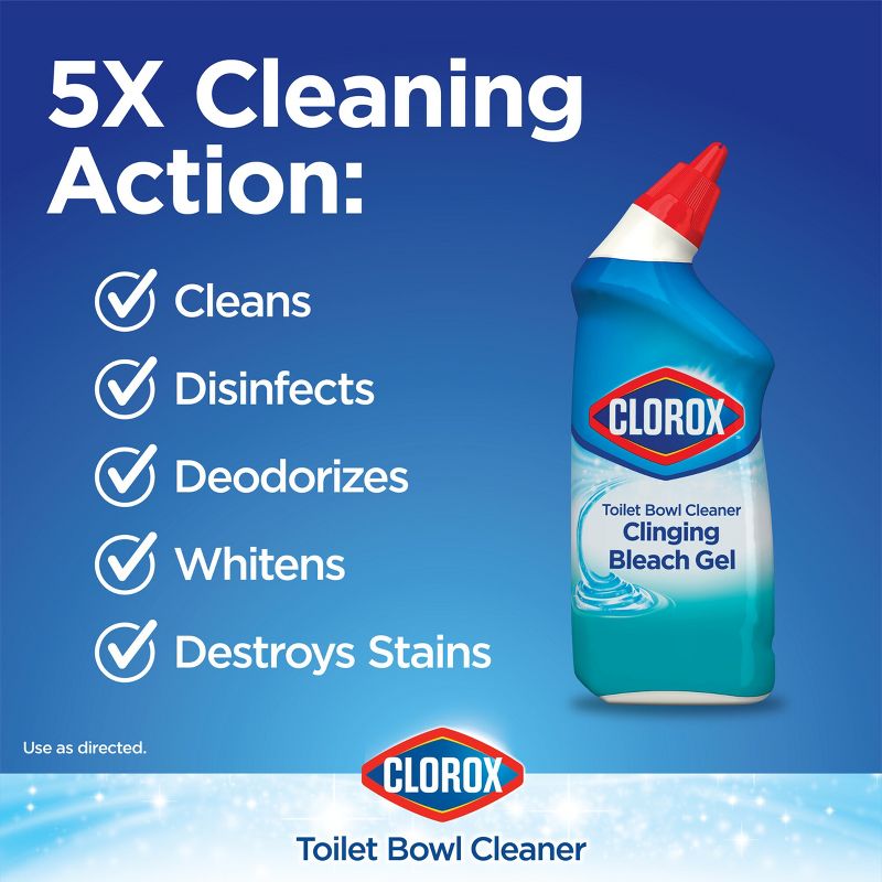 Clorox Ocean Mist Toilet Bowl Cleaner Clinging Bleach Gel , 5 of 15
