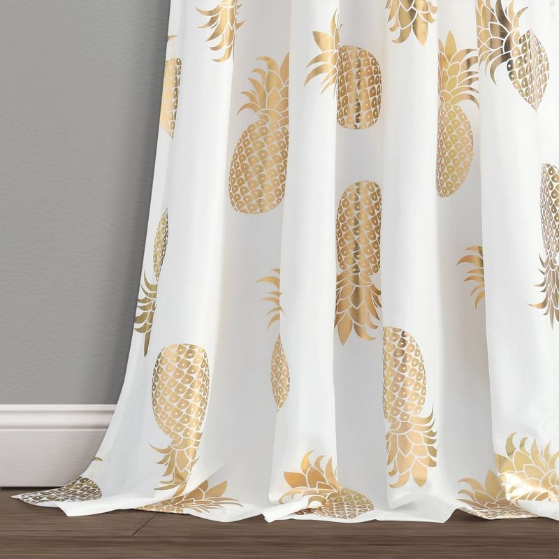 Pineapple Toss Window Curtain Panels - Lush Décor, 5 of 8
