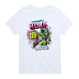 Boys' - Marvel - Hulk Airbrush Short Sleeve Graphic T-Shirt - 1 of 4