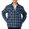 Alpine Swiss Mens Felix Fleece Lined Flannel Jacket Heavyweight Yet Soft Zip-Up Plaid Shirt Shacket Warm Winter Outerwear - 4 of 4