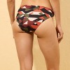 Women's Geo Print Side Ruched Detail Bikini Bottom - Shade & Shore™ Brown - 2 of 3