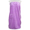 Unique Bargains Shower Wrap Towel for Women Adjustable Closure Bath Wrap with Pocket 1 Pc - 2 of 4
