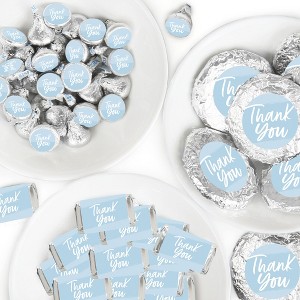 Big Dot of Happiness Dusty Blue Elegantly Simple - Guest Party Favors Candy Favor Sticker Kit - 304 Pieces - 1 of 4