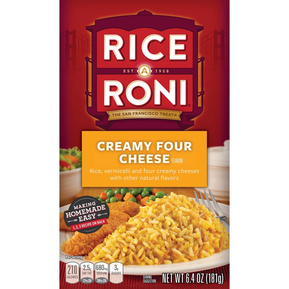 UPC 015300439801 product image for Rice A Roni Creamy Four Cheese Rice - 6.4oz | upcitemdb.com