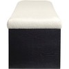 Meridian Furniture,Lawson Velour Fur Fabric Bench - 4 of 4