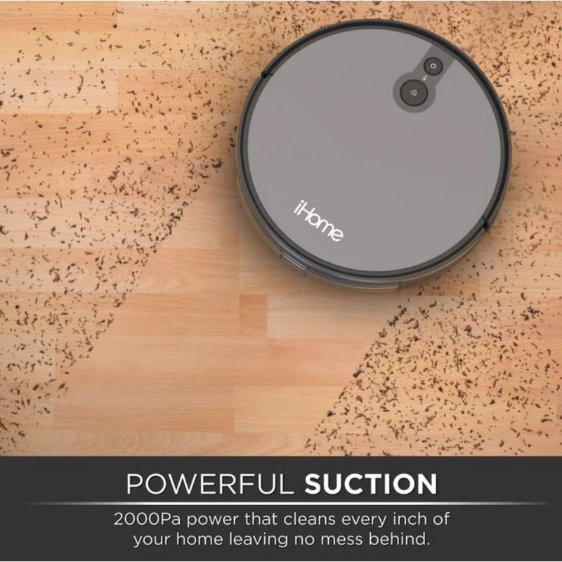 iHome iHRV9-BLK-RA AutoVac Juno Robot Vacuum with Mapping Technology - Certified Refurbished, 4 of 9