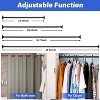 LunaLulinlk 1" Heavy Duty Shower Rod - 29 to 77" Adjustable Industrial Shower Curtain Rod Wall Mounted for Bathroom - 3 of 4