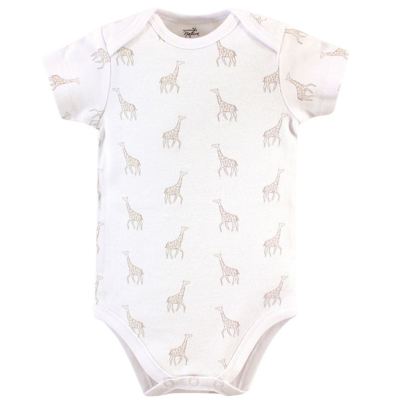 Touched by Nature Organic Cotton Bodysuits 5pk, Little Giraffe, 6 of 8