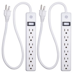 4 Outlet Surge Protector Power Strip With 2 Port Usb General