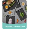 July Home Plastic Cutting Board Set of 3, Dishwasher Safe with Juice Grooves and Non-Slip - 4 of 4
