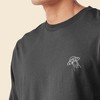 Dalix UFO Embroidered Cotton Classic Fit Long Sleeve Crewneck Tee Shirt Mens - 4 of 4
