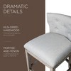 Maven Lane Hugo with Ash Grey Fabric Upholstery Seat - 4 of 4