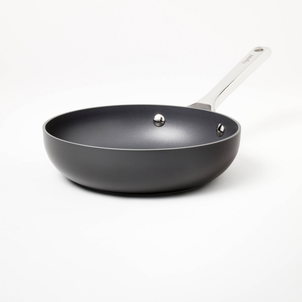 Photos - Pan 8" Nonstick Hard Anodized Aluminum Frypan Dark Gray - Figmint™