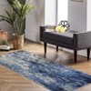 Washable Modern Abstract Rug Non Slip Low Pile Rug Soft Contemporary Throw Floor Cover Foldable Indoor Carpet for Living Room Bedroom - 3 of 4