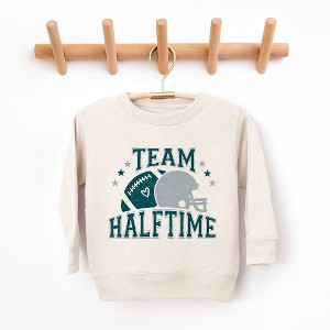 The Juniper Shop Team Halftime Distressed - Green Toddler Graphic Sweatshirt - 1 of 3