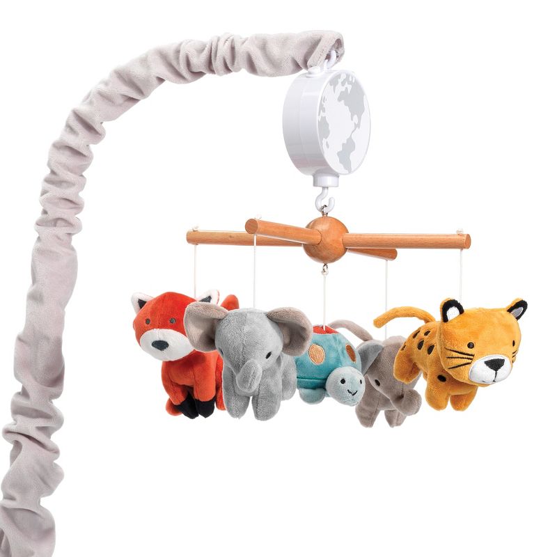 Lambs & Ivy Wild Life Musical Baby Nursery Crib Mobile - Protect the Animals, 1 of 8