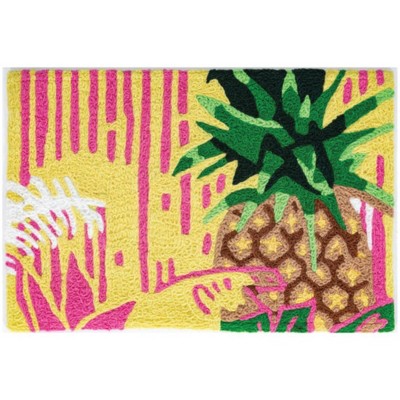 Jellybean Pineapple Fiesta Doormat – Perfect Indoor/Outdoor Mat for a Fresh, Fun Kitchen Welcome 20"x30"