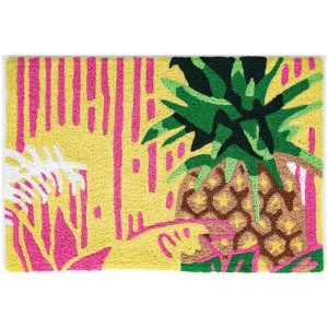 Jellybean Pineapple Fiesta Doormat – Perfect Indoor/Outdoor Mat for a Fresh, Fun Kitchen Welcome 20"x30" - 1 of 3