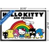 Trends International Hello Kitty and Friends: 21 Core - Group Rainbow Framed Wall Poster Prints - 3 of 4