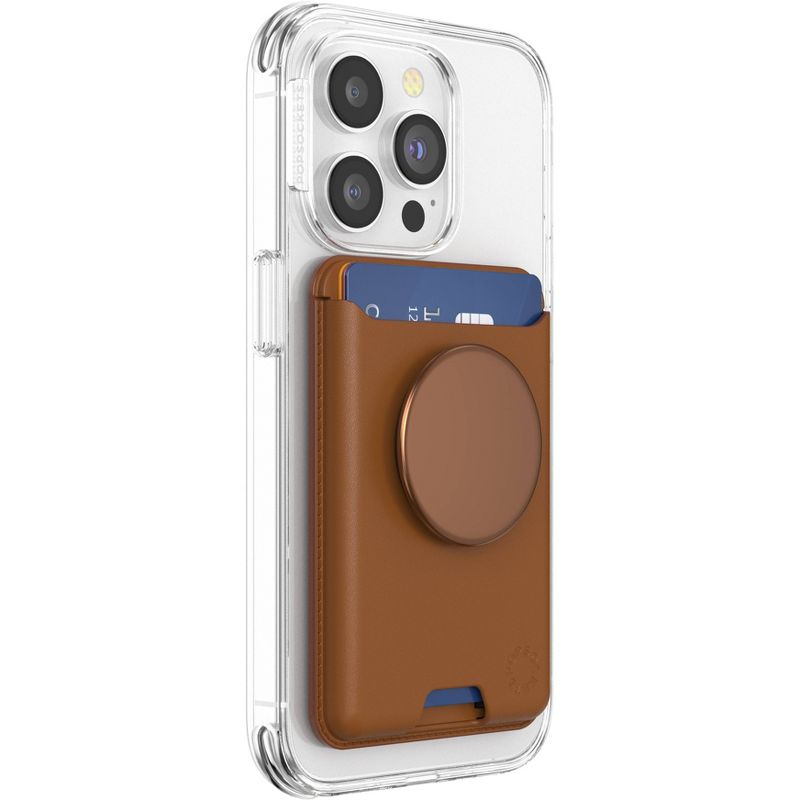PopSockets Plant Leather PopWallet+ with PopGrip Cell Phone Grip and Stand with MagSafe, 4 of 7