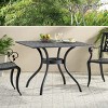 Outdoor Cast Aluminum Dining Table,Square Patio Table with Lightweight Frame,Modern Aluminum Dining Table for BBQ Family Gatherings-Cuddlewood - 2 of 4