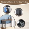 CAVINAS Wooden Computer Desk, Storage Office Desk & Gaming Desk with 2 Movable Cloth Drawers, Shelf & Side Hook, Writing Small Desk for Home Office - 2 of 3