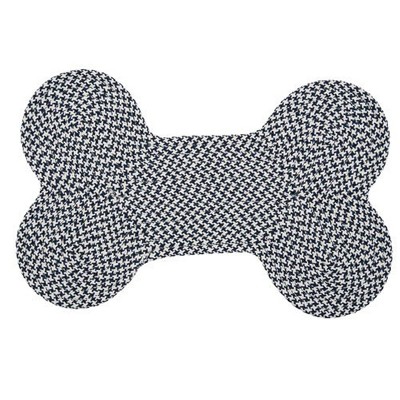 Colonial Mills Dog Bone Hounds-tooth Bright Scatter Rug, 22 by 34-Inch, Navy