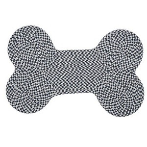 Colonial Mills Dog Bone Hounds-tooth Bright Scatter Rug, 22 by 34-Inch, Navy - 1 of 1