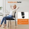 Mesh Breathable Desk Stacking Arm Chairs,Upholstery Fabric Stacking Chairs,Sturdy Metal And Stack Easily  Stacking Chairs-Cuddlewood - 4 of 4