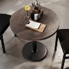 Flash Furniture Bennett Round Solid Wood Commercial Indoor Tabletop with 18" Round Dining Height Rust-Resistant Cast Iron Base - 4 of 4