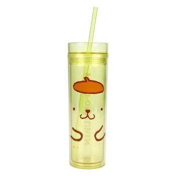 Mitsico Glass Tumbler With Lid And Silicon Straw Transparent