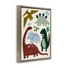 Stupell Industries Colorful Dinosaur Friends Floating Frame Canvas Art - 2 of 4
