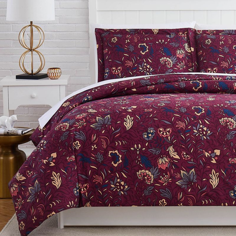 Southshore Fine Living Blooming Blossoms Oversized ultra-soft Duvet Cover Set with shams, 4 of 7