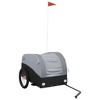 vidaXL Bike Trailer Black and Gray 99.2 lb Iron - 2 of 4