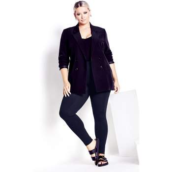 Avenue  Women's Plus Size Supima® High Rise Legging Navy - Tall - 26w/28w  : Target
