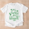 Simply Sage Market Not Lucky Just Blessed Garment Dyed Tee - 3 of 4