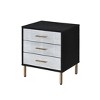NicBex Nightstand with Drawers,Side Table with Wood Tapered Legs and Finish,Modern Bedside Table for Bedroom,Living Room - 2 of 4