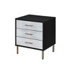 NicBex Nightstand with Drawers,Side Table with Wood Tapered Legs and Finish,Modern Bedside Table for Bedroom,Living Room - image 2 of 4