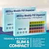 MEDca Weekly Pill Organizer: 4 Times/Day Planner 2-Pack Box Separates Pills & Vitamins w/ Daily Morning, Noon, Evening & Night Compartments - 4 of 4