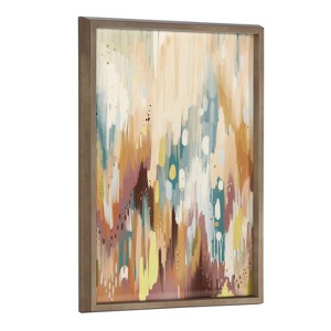 Kate and Laurel Blake Brushstroke 133 Framed Printed Glass by Jessi Raulet of Ettavee, 18x24, Gold - 1 of 4