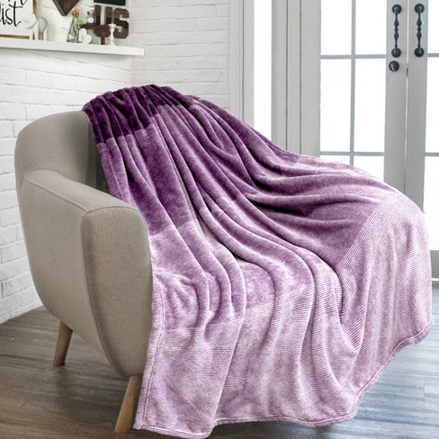 Super Soft Fleece Blanket - Durable Microfiber - Purple - 50x60