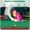 Costway 48" Pool Table for Kids & Adults with Full Set of Balls 2 Cue Sticks 2 Chalks Green/Blue - 4 of 4