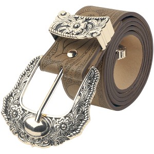 INSPIRE CHIC Women's Retro Print Pattern Buckle Belts - 1 of 4