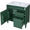 YOOCOZZ 30'' Bathroom Vanity with Top Sink,2 Drawers and a Tip-out Drawer - 2 of 4