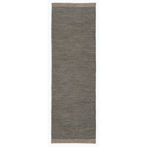 Fab Habitat Machine Washable Hand Woven Kingscote Area Rug Black/Beige - 1 of 4