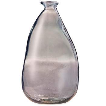 VivaTerra Oblong Recycled Glass Balloon Vase, 14"