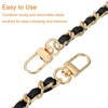 Unique Bargains Leather Iron Flat with Buckles Shoulder Bags Handbag Chains - 3 of 4