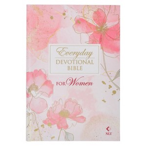 NLT Holy Bible Everyday Devotional Bible for Women New Living Translation, Pink Printed Floral - (Hardcover) - 1 of 1