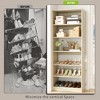 Aheaplus 6-Tier Shoe Rack Tower, 80'' Floor Standing Wooden Shoe Organizer - 4 of 4